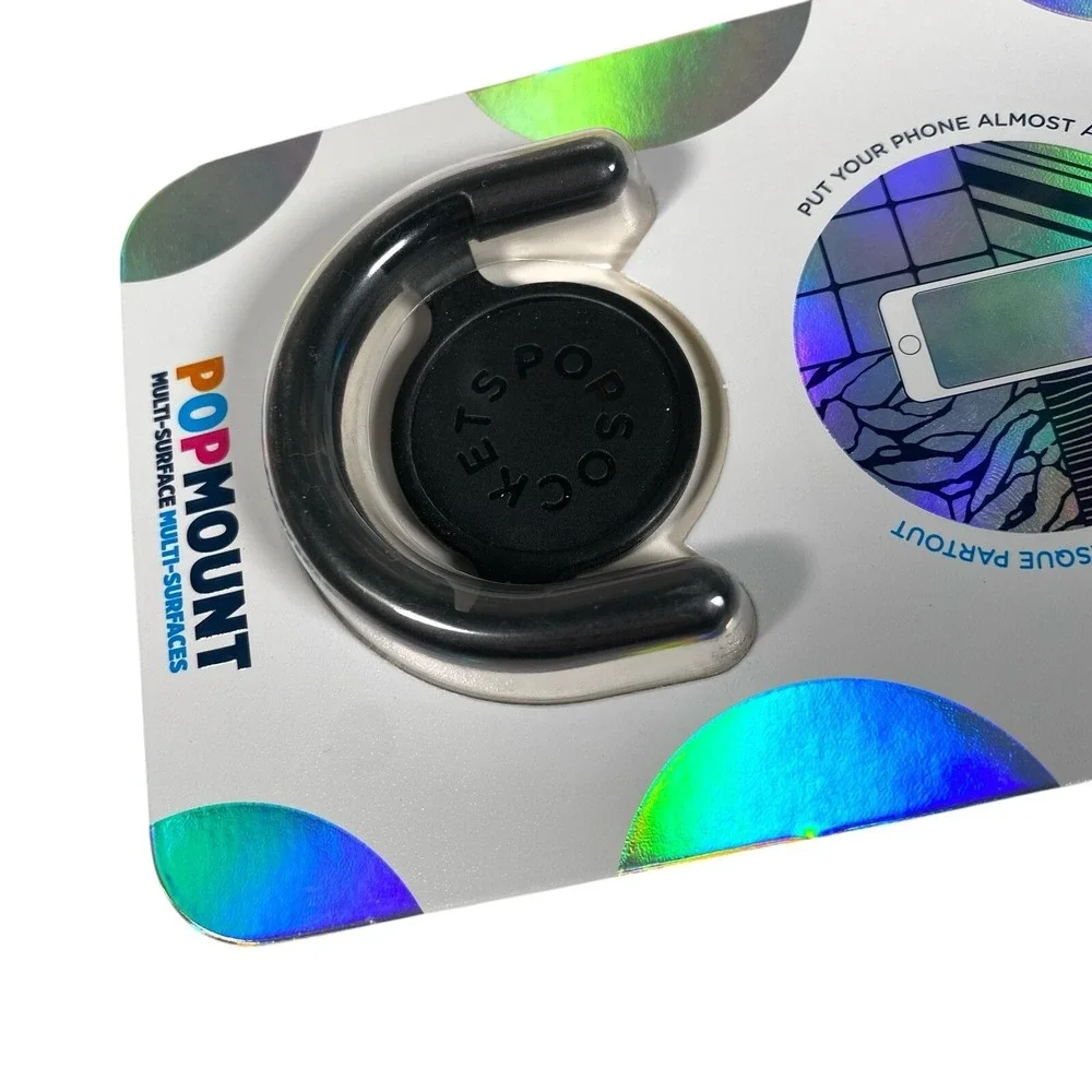 PopSockets PopMount Multi-Surface Mount PopSockets PopGrip‎ Black NEW
